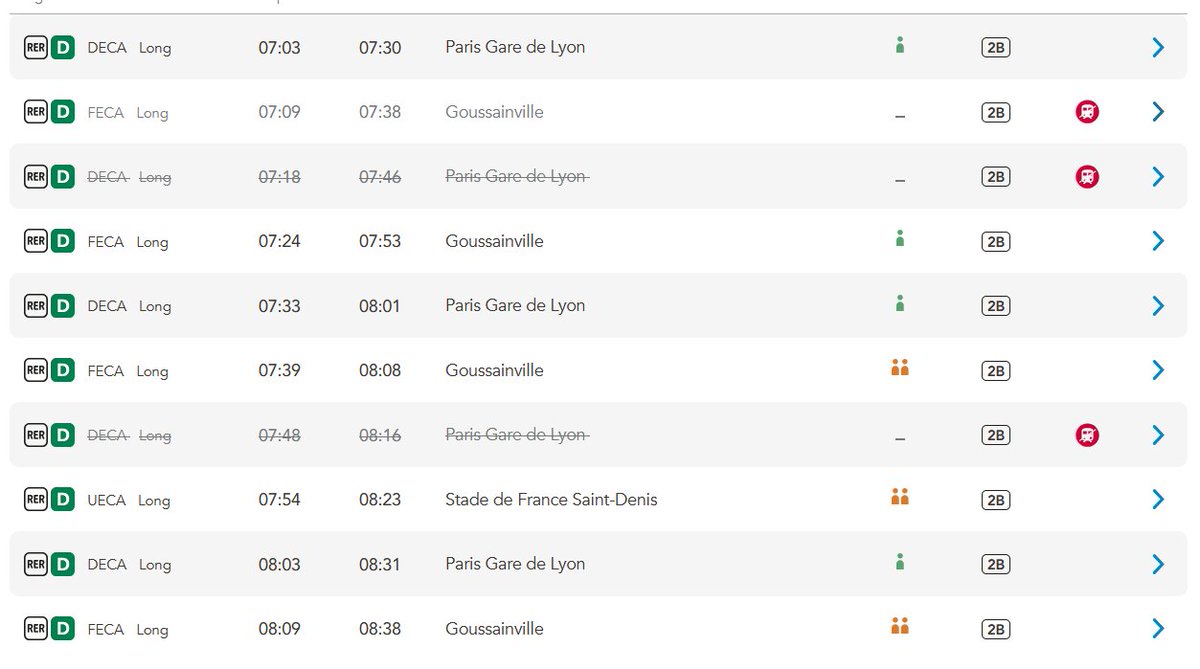 Cartofortt's tweet photo. @RERD_SNCF bonjour, y a t'il d'autre suppression, cela devient inquiétant si pour vous pas d’incident en cours. J'ai pas envi de me pointer en gare et constater d'autres suppression https://t.co/4kPOtn7Fy8