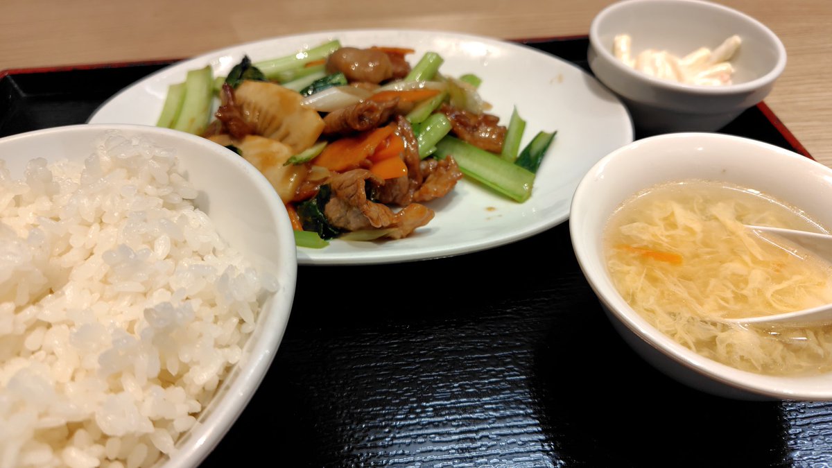 think1979's tweet photo. 船橋駅　栄華光　日替わりランチ https://t.co/S66YhVAbTo