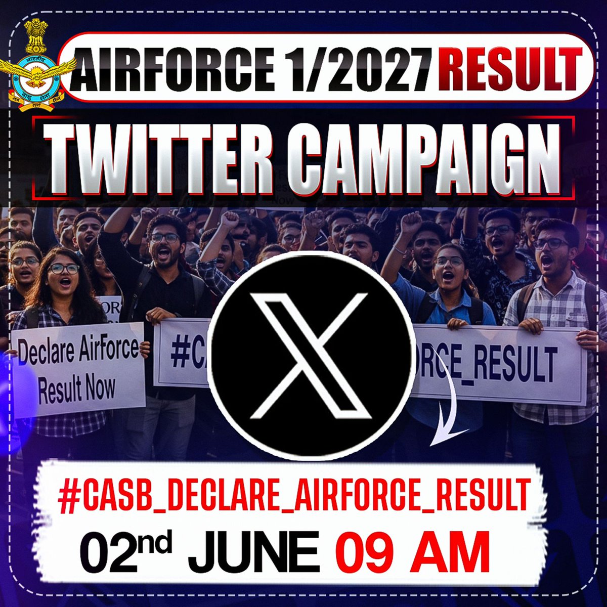 SujalSingh1087's tweet photo. #CASB_DECLARE_AIRFORCE_RESULT
@PMOIndia @EdCIL_India @IAF_MCC @DefenceMinIndia @rajnathsingh https://t.co/9OqO5n8rAT