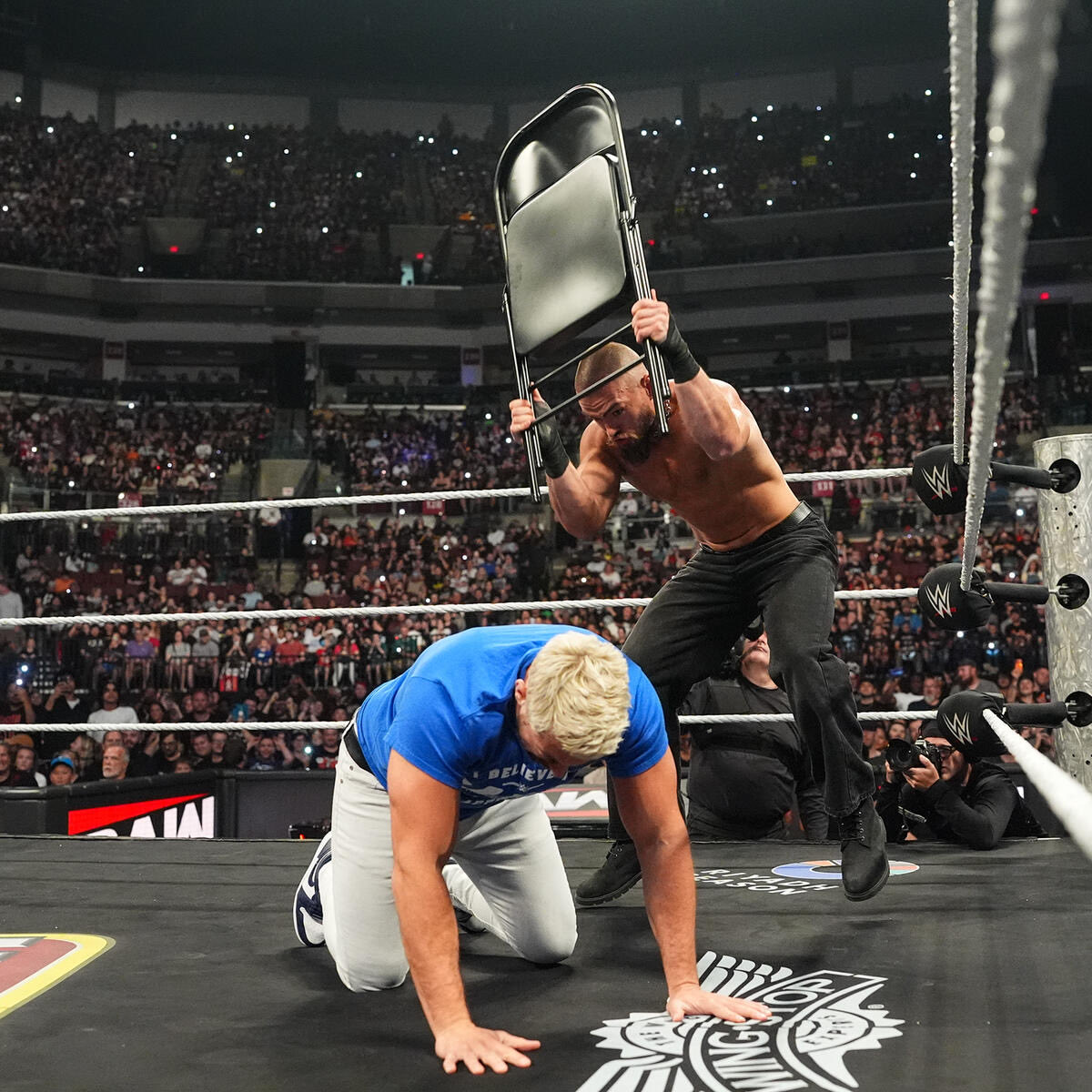 PredictABigBang's tweet photo. #WWERaw
——————

Using @MyFullPrimeJob/@OneMostHumble’s name for some cheap reactions is getting tired. Your voice is like a dying whale, you have to try and make someone else look like an idiot. Hope you learned your lesson and drop the act. Maybe you should quit, how about that? https://t.co/pr1Nav7tXF