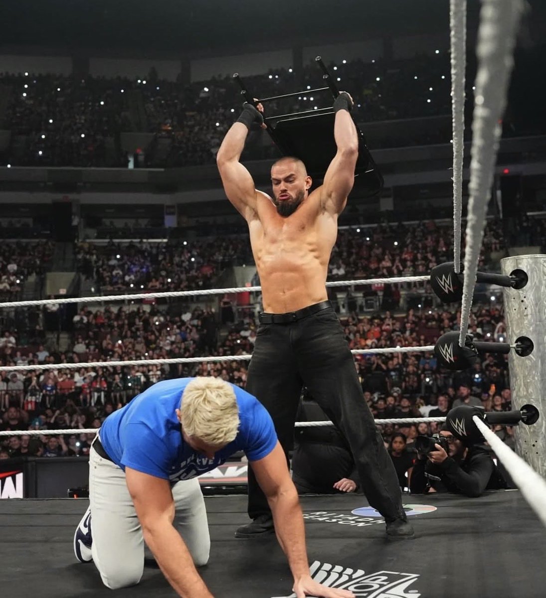 PredictABigBang's tweet photo. #WWERaw
——————

Using @MyFullPrimeJob/@OneMostHumble’s name for some cheap reactions is getting tired. Your voice is like a dying whale, you have to try and make someone else look like an idiot. Hope you learned your lesson and drop the act. Maybe you should quit, how about that? https://t.co/pr1Nav7tXF