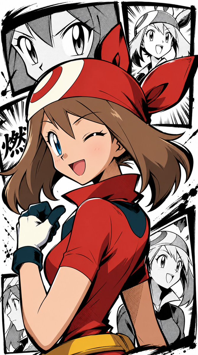 Design4p0's tweet photo. Haruka, la enérgica y apasionada Coordinadora que viaja por la región de Hoenn - Pokémon - Wallpaper
#AIイラスト 
Apoya dejando tu ❤ y 🔁 https://t.co/SuGb8MsmHo