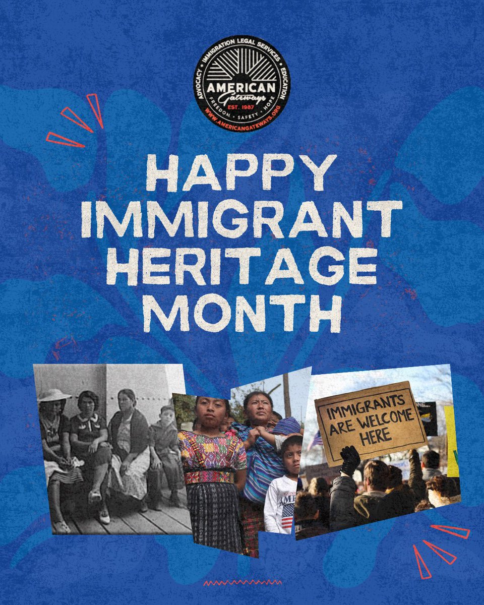 amergateways's tweet photo. June is Immigrant Heritage Month!
Immigrants are an integral part of our country and our communities❤️ This month we celebrate their countless contributions and help uplift their voices even more. At American Gateways, we stand with immigrant families every day.
#americangateways https://t.co/LQEty3cX2j