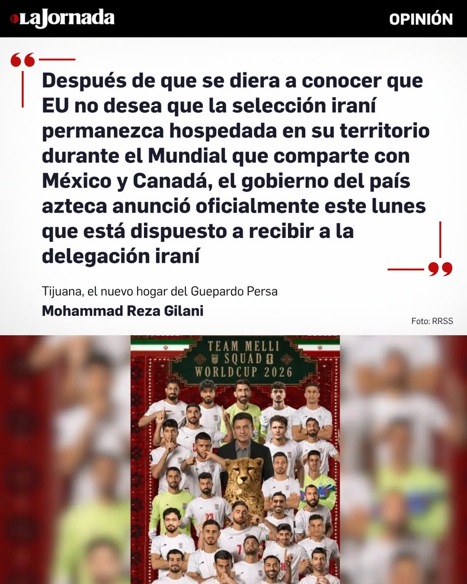 lajornadaonline's tweet photo. Tijuana, el nuevo hogar del Guepardo Persa, #opinión de Mohammad Reza Gilani https://t.co/FgcaHwkUxN https://t.co/5agRqEIdms