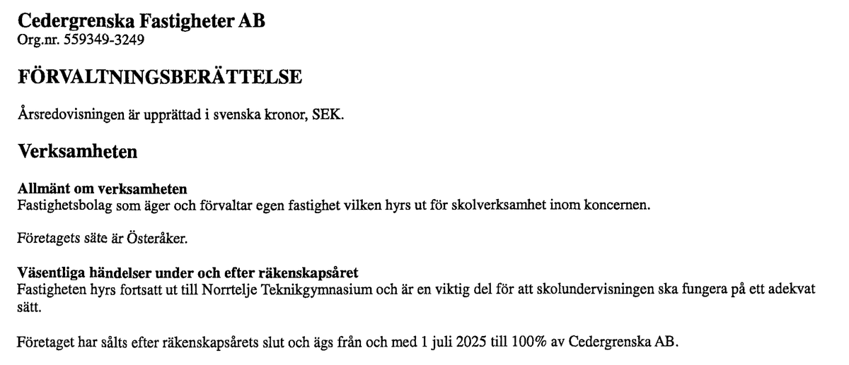 Skolinkvisition's tweet photo. 3. Rent praktiskt har det gått till så att Cedergrenska köpt ett restaurangbolag som levererar mat till skolorna och ett fastighetsbolag som hyr ut fastighet till en av skolorna. Nu ska dessa (och kommande städbolag) ta över allt mer av verksamheten för att kunna "skydda värden." https://t.co/Eg8MaefCXo