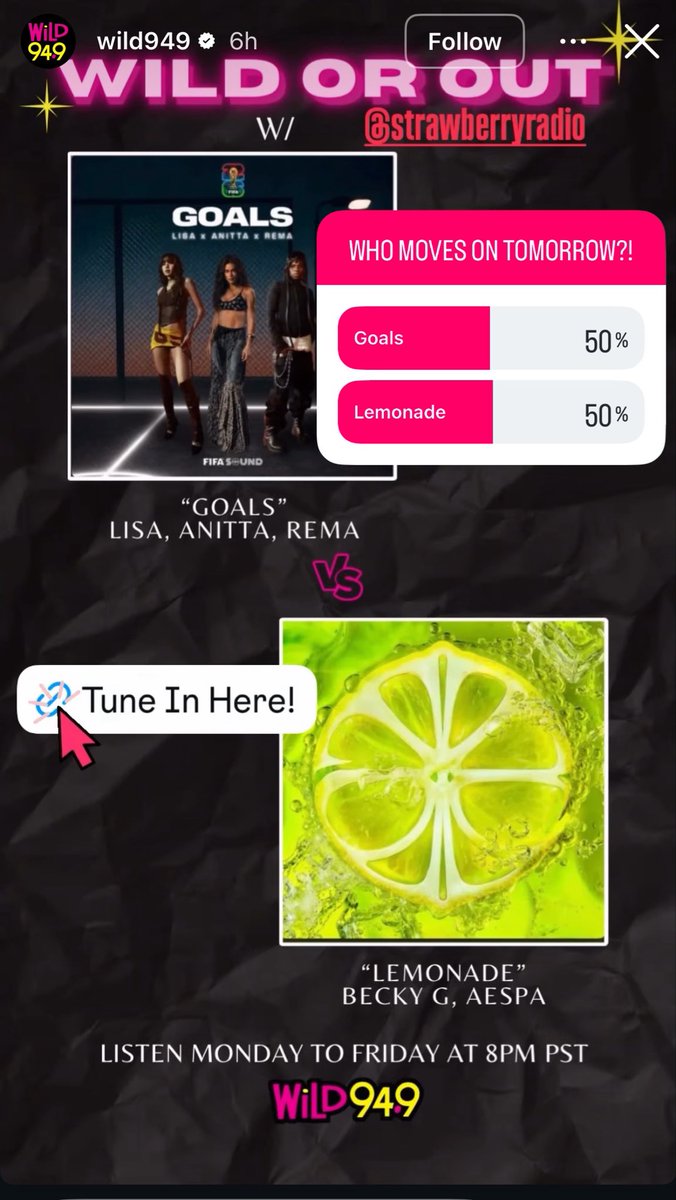 aespawork's tweet photo. MYS! Please go to wild949 Instagram account and vote for LEMONADE on their Instagram story! https://t.co/hzeYpCUxTW
