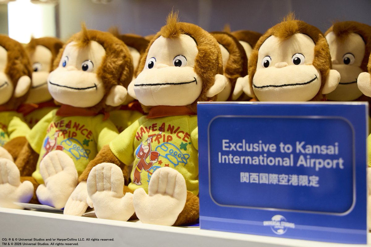 USJ_Official's tweet photo. 🎉本日オープン🎉
🎁ユニバーサル・スタジオ・ストア
　　　　　　　　　関西国際空港店🎁

第1ターミナル国際線エリア内に、
常設オフィシャルショップが誕生！

初日の今日は、ウッディーとウィニーがお祝いに駆けつけました✨

“超元気”を、空を超えて世界へお届けします‼🛫 https://t.co/Mr0ks8YqQi
