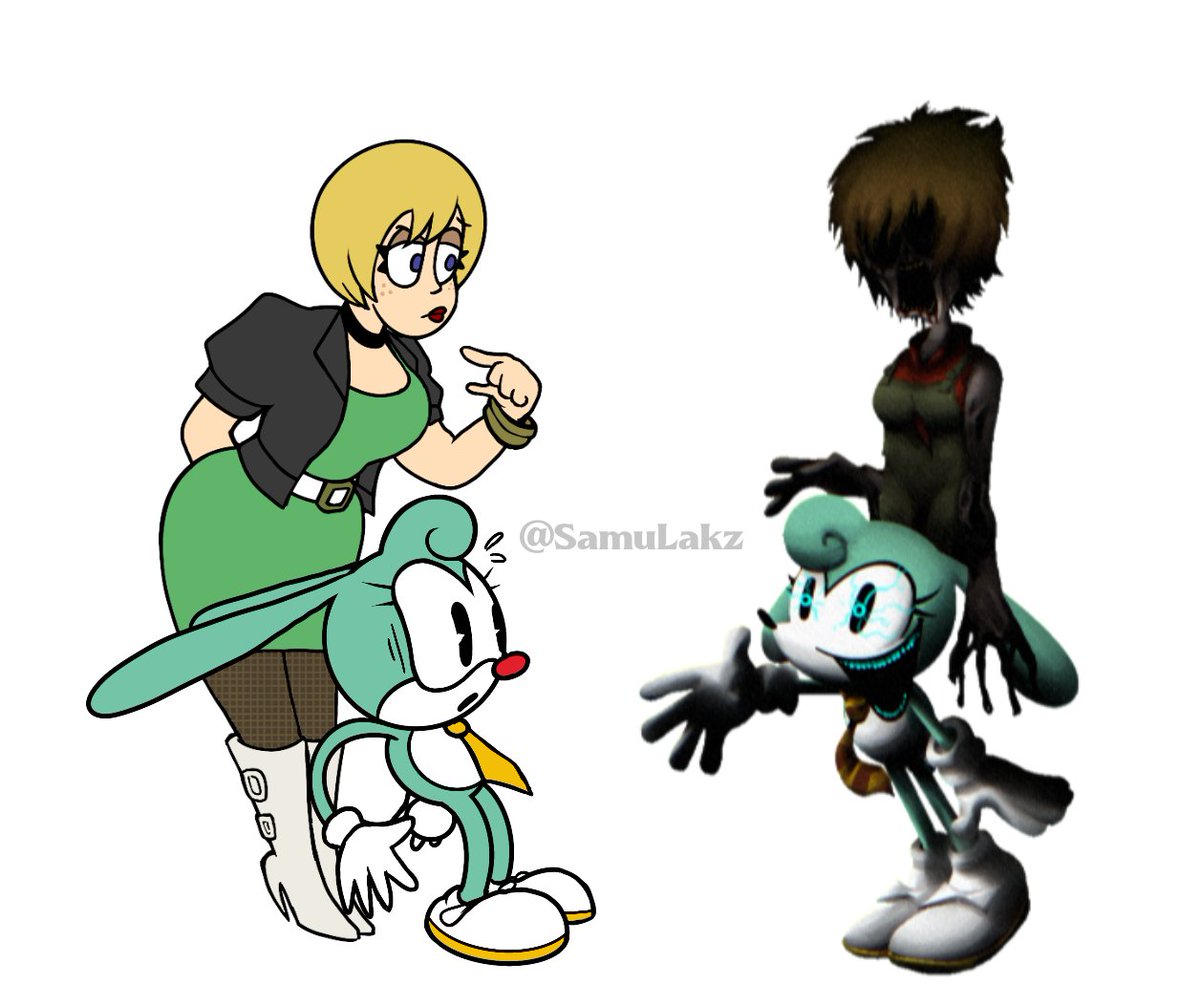 SamuLakz's tweet photo. Well from what I could gather, today’s Maddie’s 4th anniversary, so to honor one of my favorite D-Side characters, I drew a d-side version of this Needlemouse artwork.
#dsides #dsidesredux #usaguro #needlemouse #needlemousevhs #fnfdside #execommunity https://t.co/j9RQLuvD6h