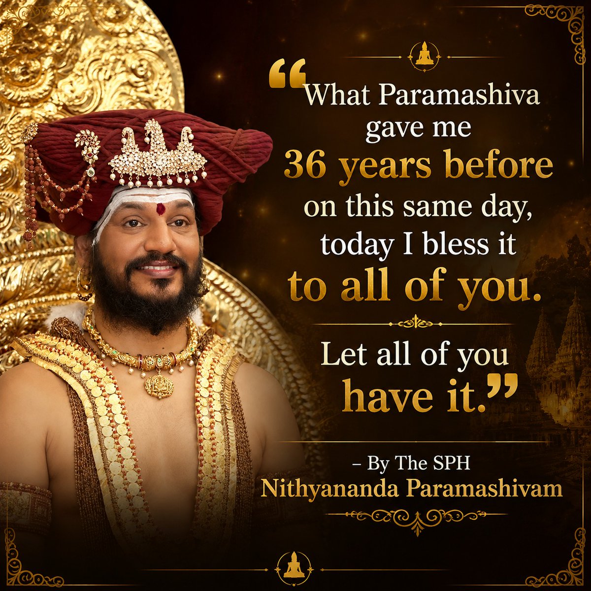 KAILASA's SPH NITHYANANDA tweet media