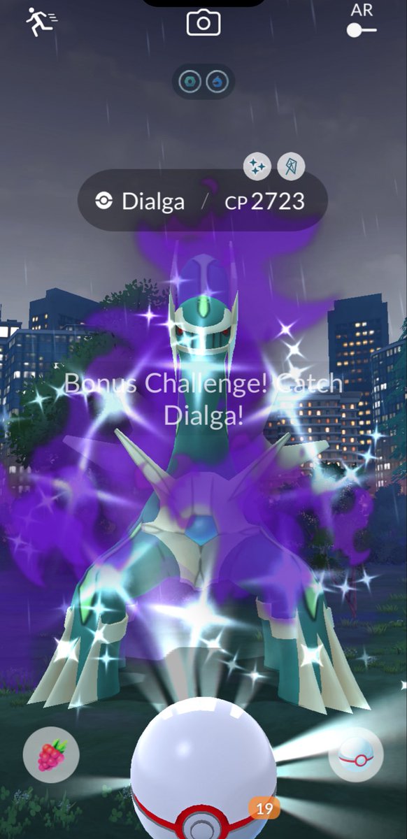 MTNBEC's tweet photo. Shiny on the second raid! 💜✨ #PokemonGO https://t.co/QG4pPNDibo