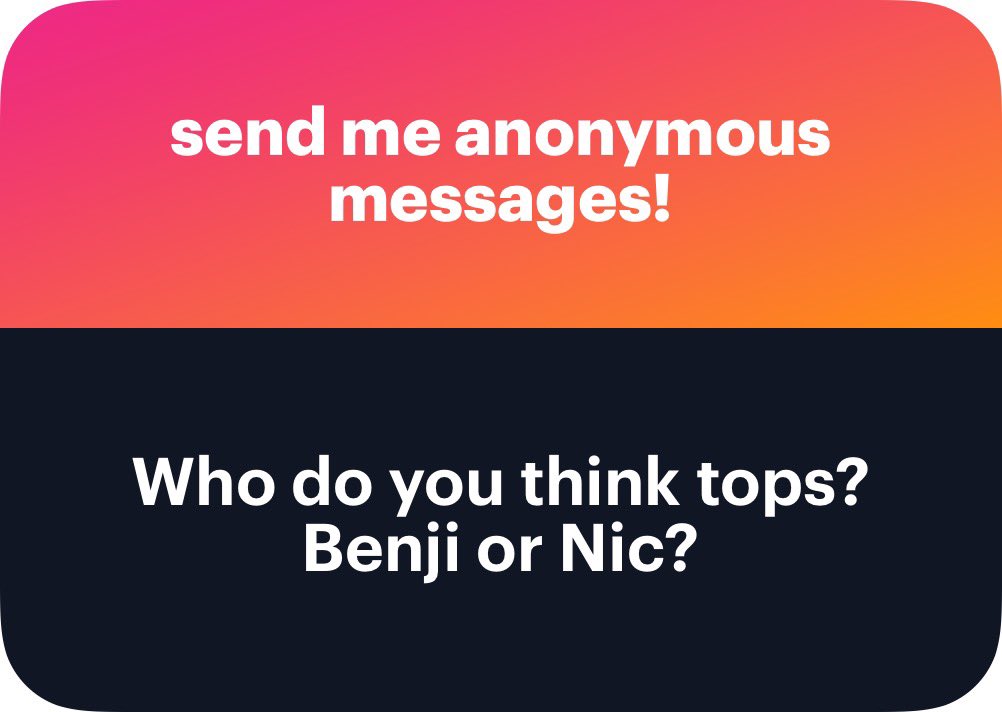 rageofthesystem's tweet photo. 1. Flip fuck but nic tops more 
2. Do it and send it 
3. In front of everyone?! 
4. Sameeee https://t.co/PfFGmQ2qPs