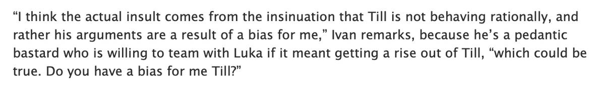 thekweenof_'s tweet photo. usually I have larger themes and imagery in mind when I write, but for this I've just been trying to justify funny dialogue and the result is buuuulllshiiiiit https://t.co/PjzYZ7TUYb