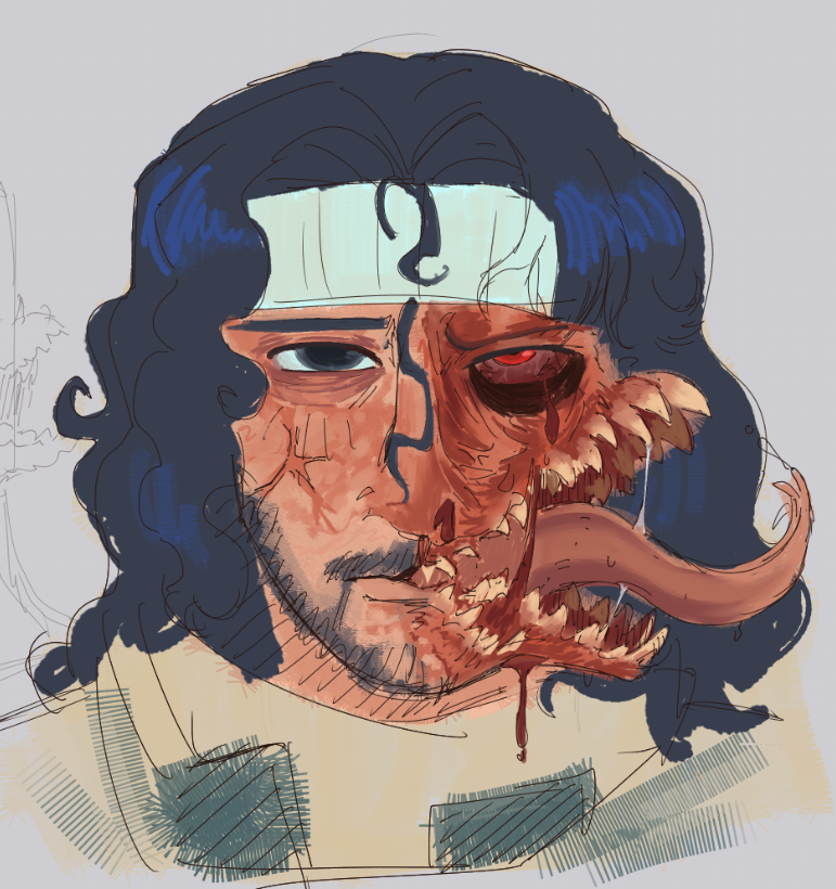 dilf_unit's tweet photo. TW:Body horror
was lowkey trying something with simon #ironlung https://t.co/iZiz15U5wK