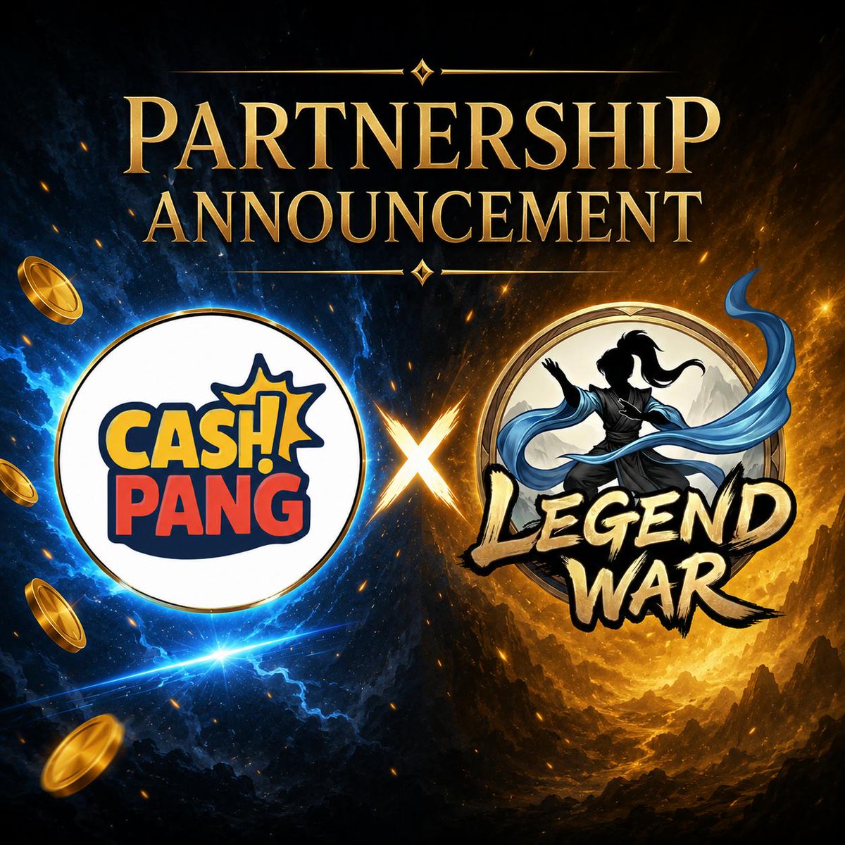 CashPang_Game's tweet photo. CashPang🤝@Legendwargames 
We are excited to announce our partnership with Legend War—an immersive wuxia RPG blending deep martial arts storytelling with next-generation blockchain gameplay.

A new chapter begins.
Stay tuned for what’s ahead!

#P2E #UNIFI #KAIA #partnership #reward #comarketing #blockchain #onchaingame #blockchaingame #web3 #web3game