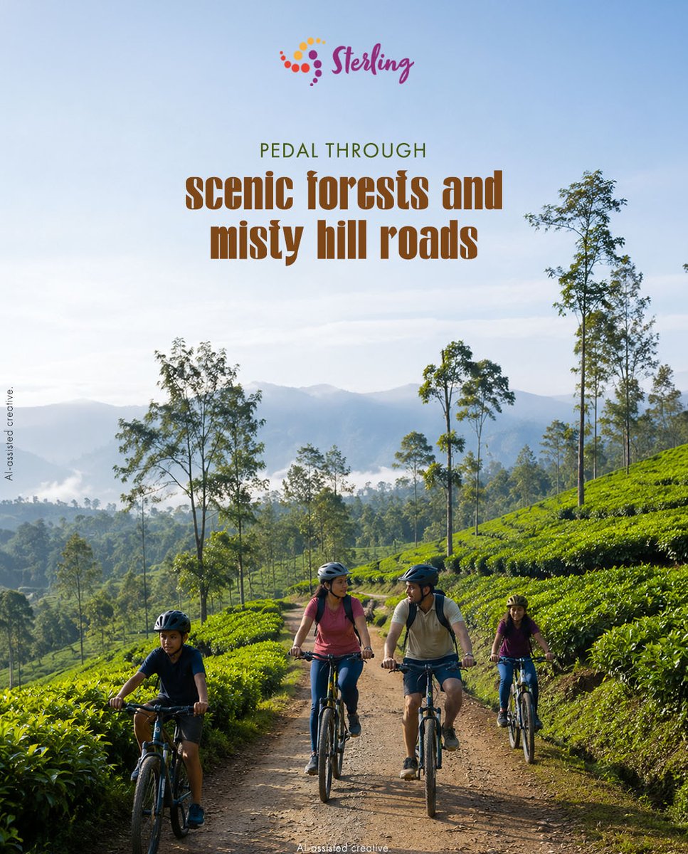 WorldOfSterling's tweet photo. Some holidays are best experienced at a slower, more deliberate pace. This World Bicycle Day, Sterling invites you to trade the car for a cycle and let the landscape reveal itself. https://t.co/290B6w5Whk