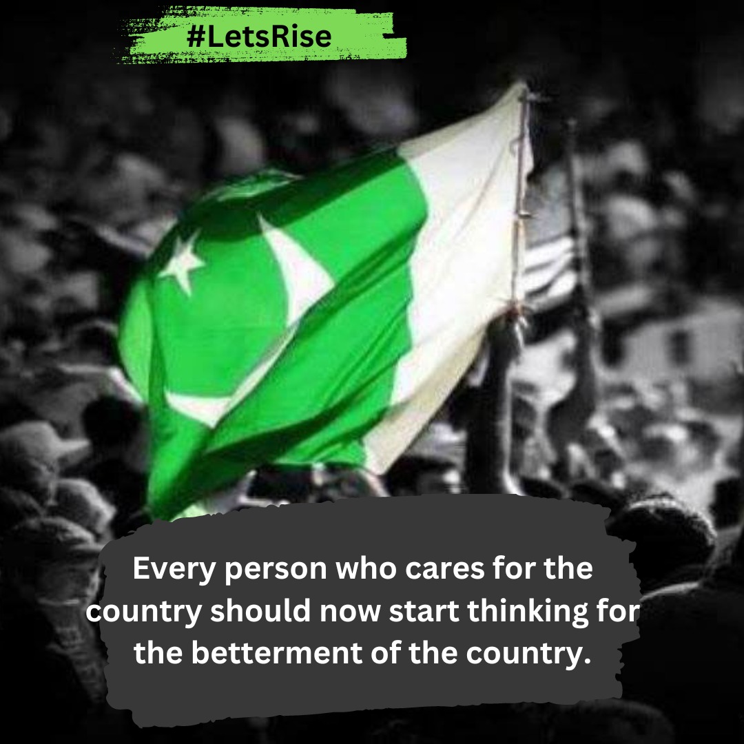 Tayyabsudzoi's tweet photo. ہر پاکستانی جو سمجھتا ہے کہ پاکستان کو کس طرح ترقی و خوشحالی کی راہ پر ڈالا جاسکتا ہے اسے اپنا مثبت کردار ادا کرنا چاہئے 
#LetsRise https://t.co/3LVrmKNK5P
