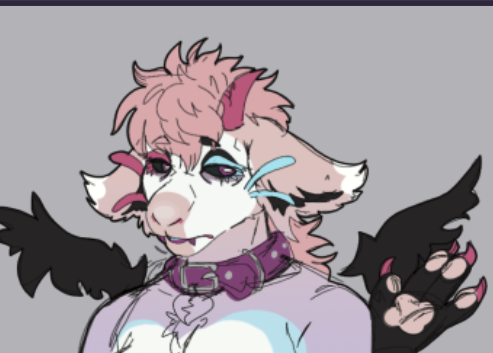 spectercrow's tweet photo. @EndzOfficial So ah, Az here is trans, so the trans flag and pan flag would be for him! He isn't really a set species? More just a jumble of species really! https://t.co/I8FMgASc41