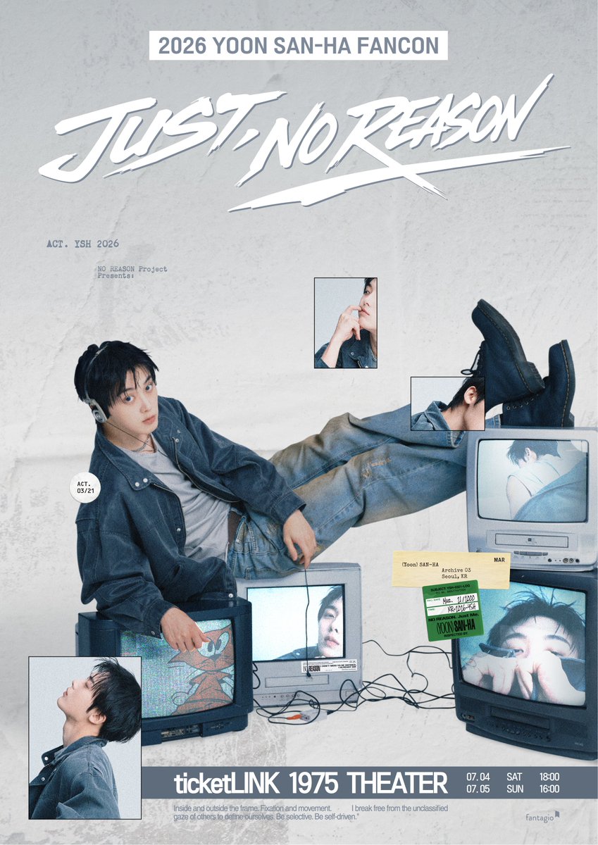 YOONSANHA_offcl's tweet photo. [📢] 2026 YOON SAN-HA FANCON [JUST, NO REASON] 선예매 인증 안내

[JUST, NO REASON] 선예매를 위한
Membership 인증이 진행 중입니다

📆 ~ 2026. 06. 05(금) 6PM(KST)
✔️ 윤산하 OFFICIAL FANCLUB Membership 가입자

▶️ https://t.co/sAOTkDDMo0

#윤산하 #YOONSANHA
#JUST_NO_REASON https://t.co/uDOZEwStoP