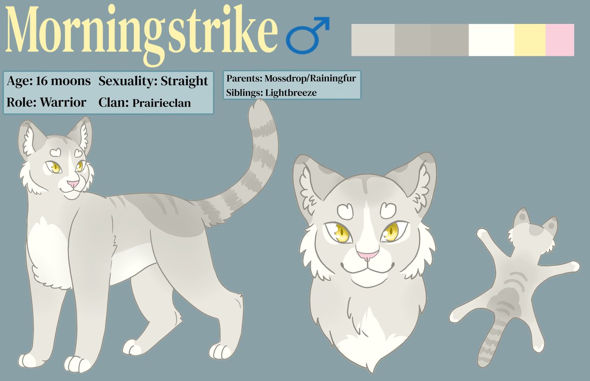 MuffinRuka's tweet photo. Some character sheets ive finished a while back i should really do more #OC #warriorcat #wcwt #refsheet #digitalart https://t.co/h38Msxue4A
