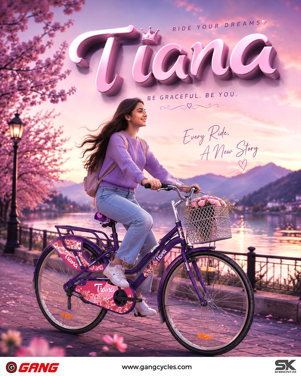 CyclesGang's tweet photo. Sleek, stylish, and made for the dreamer in you. 🌸

Turn heads wherever you pedal with the gorgeous Gang Tiana by SK Bikes. It's time to bring a little extra grace to your daily commute or weekend rides. https://t.co/gyM7pn3GhW