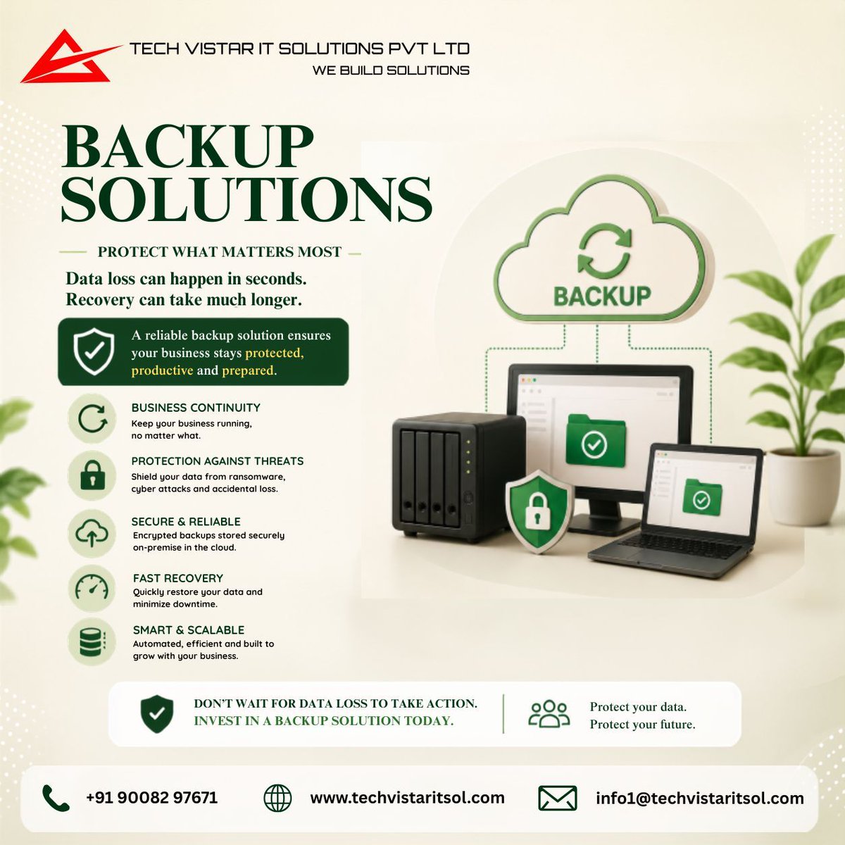 techvistar_IT's tweet photo. 🔒 Protect your business from data loss before it happens. Reliable backups ensure security, continuity, and peace of mind. 
#BackupSolutions #DataProtection #BusinessContinuity #CyberSecurity #DataBackup #TechVistar #ITSolutions #DisasterRecovery #CloudBackup #DataSecurity https://t.co/mXsLL8fA8T