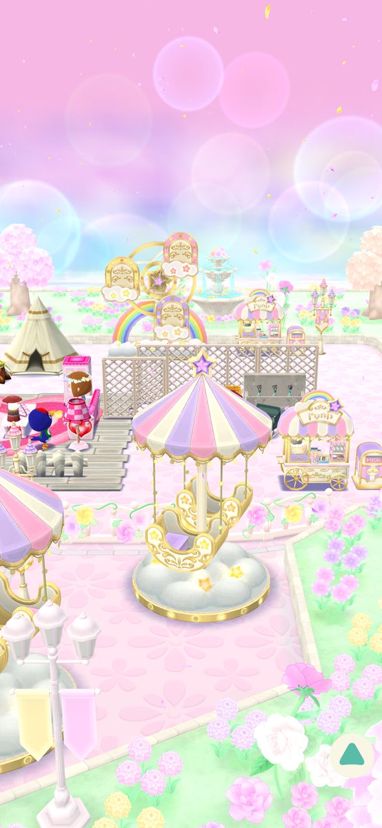 SugarPart2's tweet photo. #ポケ森
#ポケ森レイアウト
#ポケ森コンプリート 
昨日迄のキャンプ場レイアウト🎀🍬 https://t.co/uGyXO89xFN