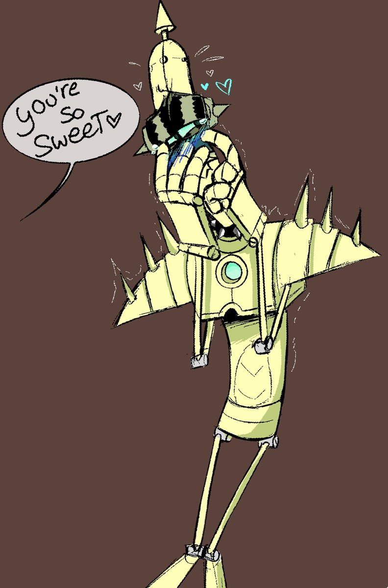 SidScreaming's tweet photo. Fluster 💛 
#robotomy #thrasher #art #robot #cartoon #fanart https://t.co/xo0DIm6e1v