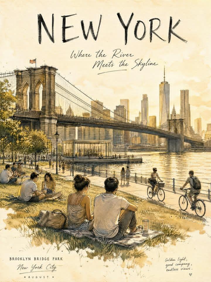 Central Park Urban Sketch