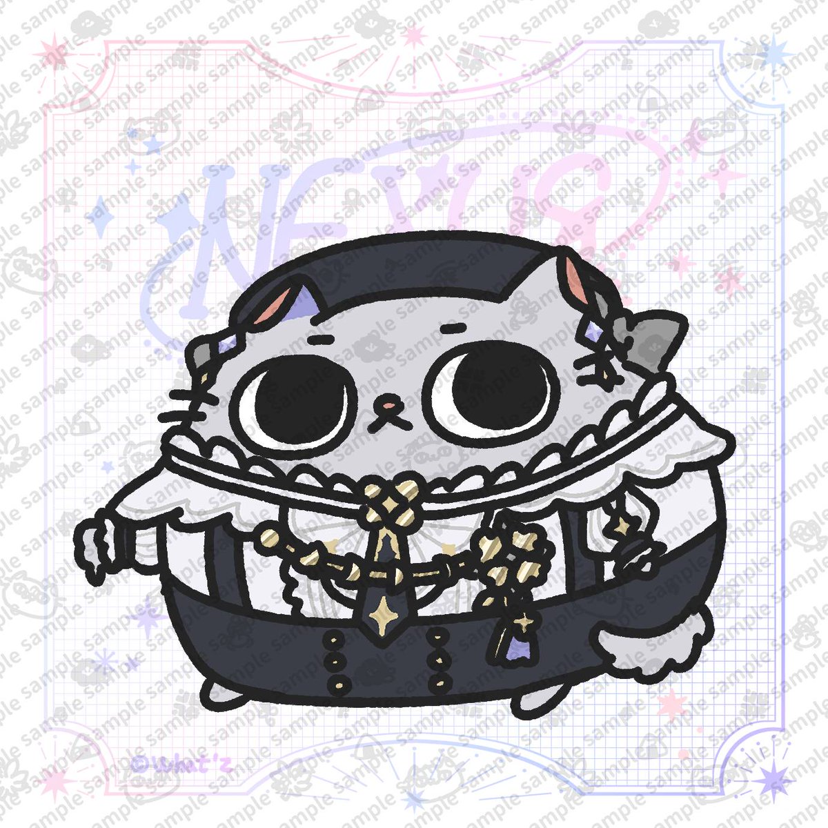 sapphire3345678's tweet photo. #oumuArt 
#熙歌
感謝樂章 @yaohon3 一起委託花子老師 @wz_EAG 繪製熙喵與 MU 喵的演唱會賀圖，雙喵在台上表演的樣子讓人不禁期待這個月的演唱會。感謝花子老師接受委託！

偷偷預告：演唱會現場將會發放熙喵與 MU 喵的認親卡，詳細資訊會在演唱會前公布，雙喵版本會開放 ibon 列印與大家一起同樂！ https://t.co/Iv0zdWjqYn