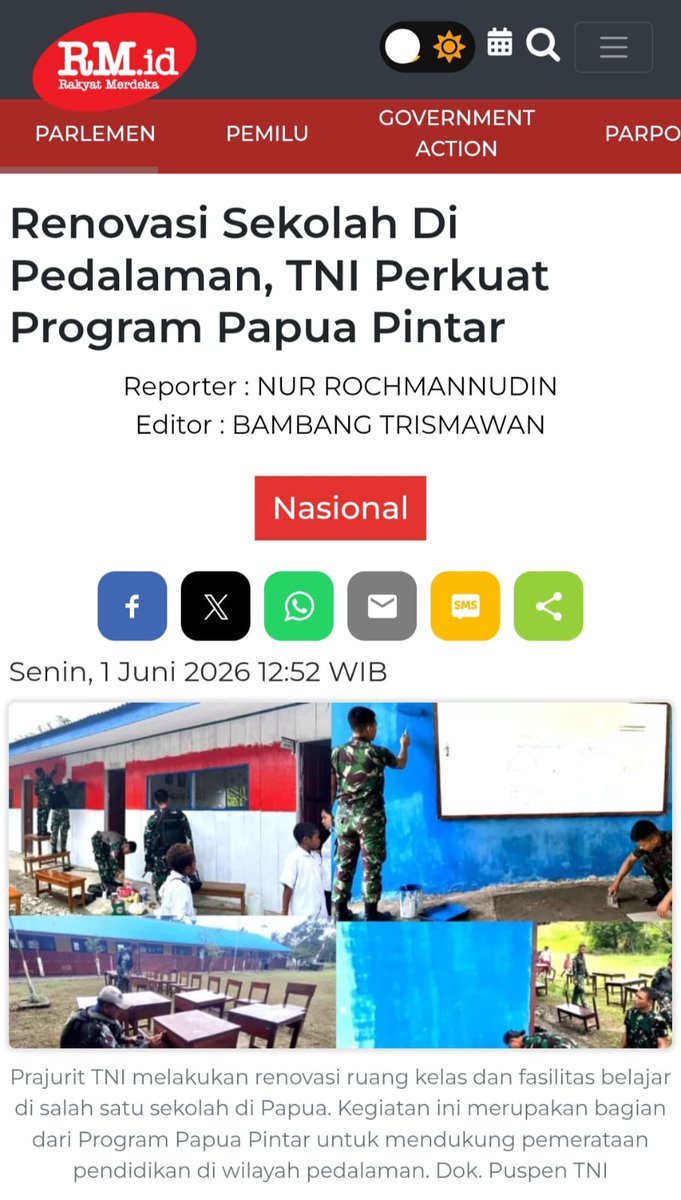 samsulbasorr's tweet photo. Pada saat tanah longsor menimbun pemukiman, TNI yang pertama kali membersihkan lumpur dengan tangan, meski tanpa alat berat modern.

Peran Strategis Pembangunan https://t.co/Y2UvQ1FYhC