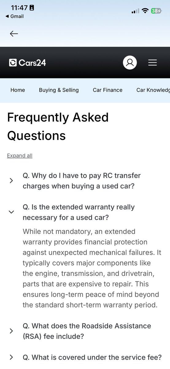kaleloscope's tweet photo. @CARS24India charged me 32k for an "Extended Warranty" they claim is MANDATORY.
But their own website says:
"While not mandatory, an extended warranty provides financial protection"
Their own internal system has a REMOVE button for this charge.
@jagograhakjago #Cars24 https://t.co/xKzmYAnFhO