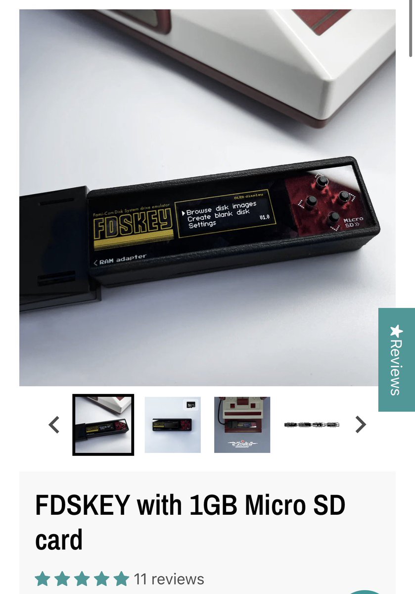 CartridgeReader's tweet photo. お待たせいたしました、FDSKeyの在庫が復活致しました🔥🐣🔥
秋葉原は、家電のケンちゃん・BEEPにも在庫がございます。

今週末は久々にファミコンディスクシステムはいかがでしょうか💁‍♀️ https://t.co/NoOtg8n2R4