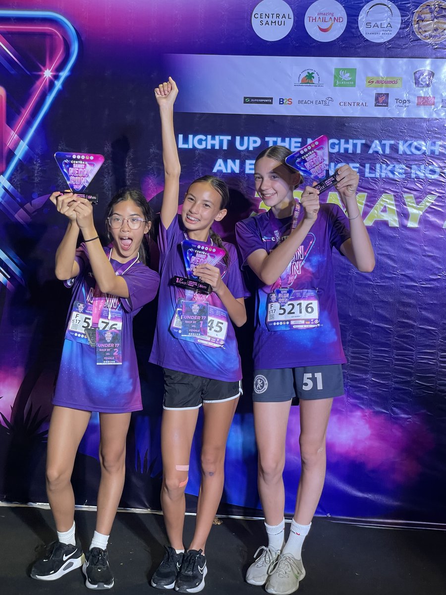 ISSamuiOfficial's tweet photo. Their hard work truly paid off as they took home well-deserved medals in both the 5km and 10km categories. It was a fantastic show of determination and athletic excellence. Congratulations to all the runners! https://t.co/OpzUAj0szU