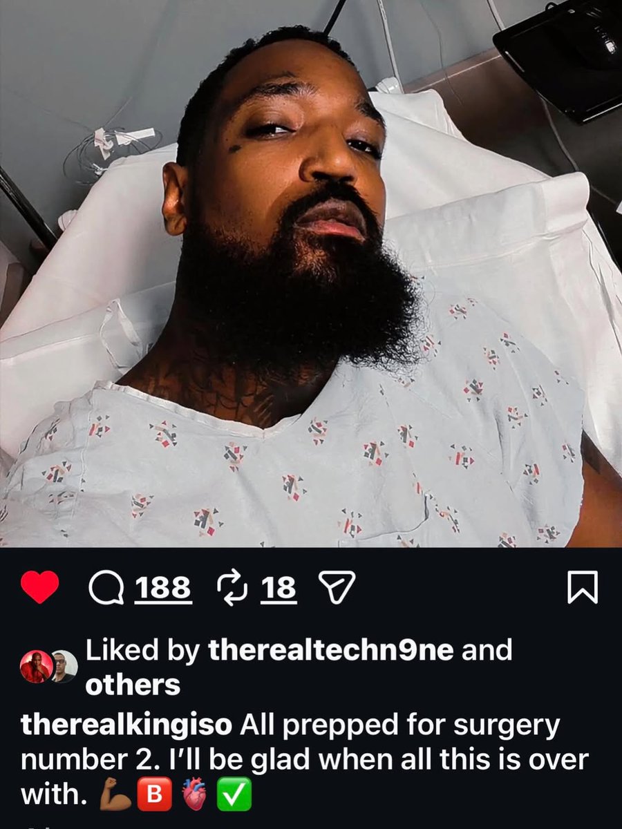 checkheadpod's tweet photo. Checking in on @TheRealKingIso with care and support, a musician who shared his story and solutions on @checkheadpod: Mental Help for Musicians Podcast, wishing him a successful surgery and speedy recovery.
1/2 https://t.co/30INS9Bdml