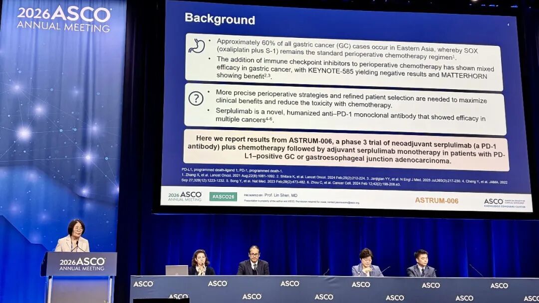HenliusBiotech's tweet photo. Phase 3 results of anti-PD-1 monoclonal antibody #serplulimab  in the perioperative treatment of resectable gastric cancer, were presented in an Oral Abstract Session at #ASCO 2026 and simultaneously published in @TheLancet.
🔗: https://t.co/tyekAk5CvF https://t.co/51SFqEN53J