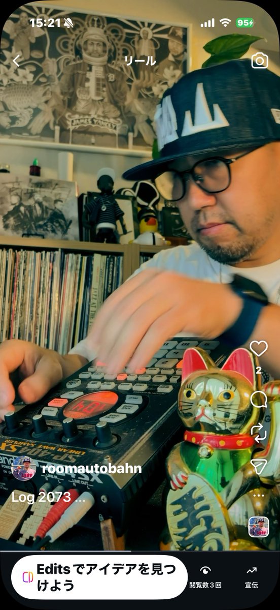 Matsuyama_ras's tweet photo. Log 2073

Rainy day moments. ☔🌿

A lo-fi hiphop beat performed
with sp404.

雨の日の寄り道。

#beatmaker #sp404 #Roland #akaipro https://t.co/Rn3WoS42uq