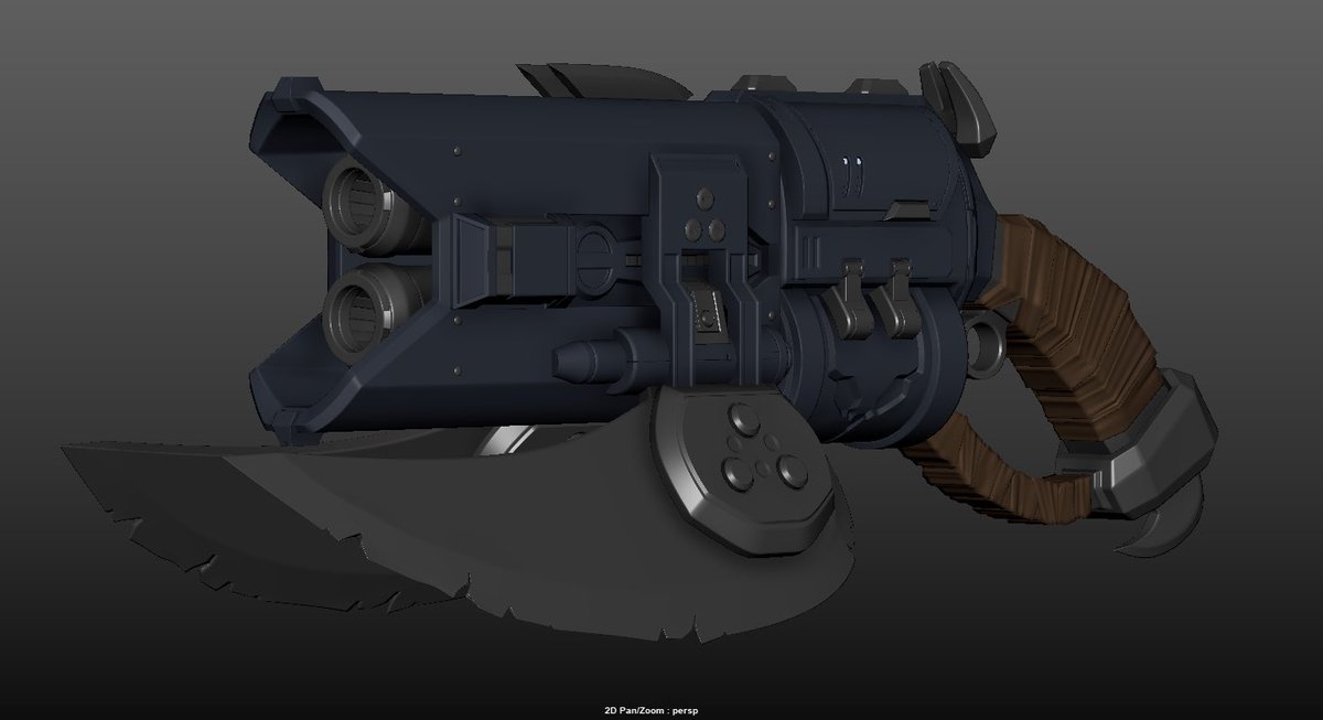 Ricteous's tweet photo. Got to make a spiker! Really happy with the progress so far 😊

#halo #maya #3D https://t.co/Pg8Tce558b