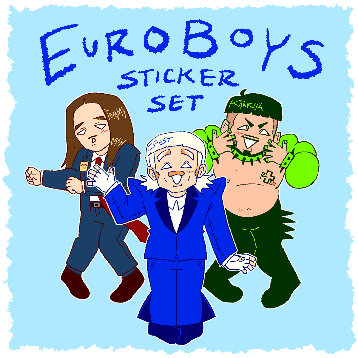 RadioRot77's tweet photo. [#joostklein #käärijä #tommycash] made euroboys stickers! can be bought together or separately <3

https://t.co/szkiV3moBZ https://t.co/S1DnOTN3kf