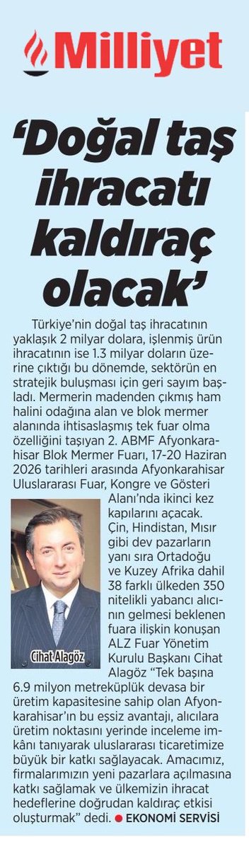 CihatAlagoz's tweet photo. Bugünkü Milliyet Gazetesi'nde yayımlanmış olan haber: https://t.co/DqP0IHb4xP