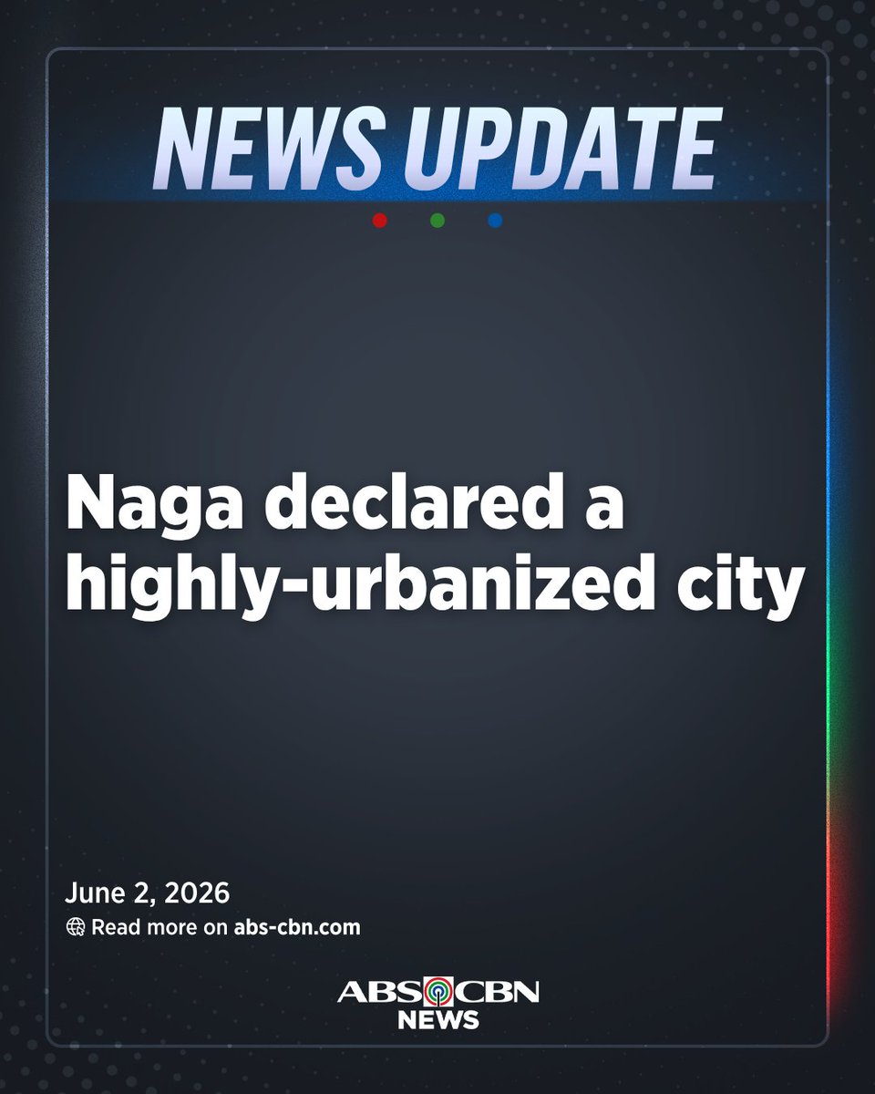 ABSCBNNews's tweet photo. President Bongbong Marcos has proclaimed Naga City in Camarines Sur as a highly-urbanized city, making it the 34th HUC in the country.

Naga City has an income of P298.53 million, and it has met the minimum requirements prescribed under the Local Government Code. | via @JervisManahan