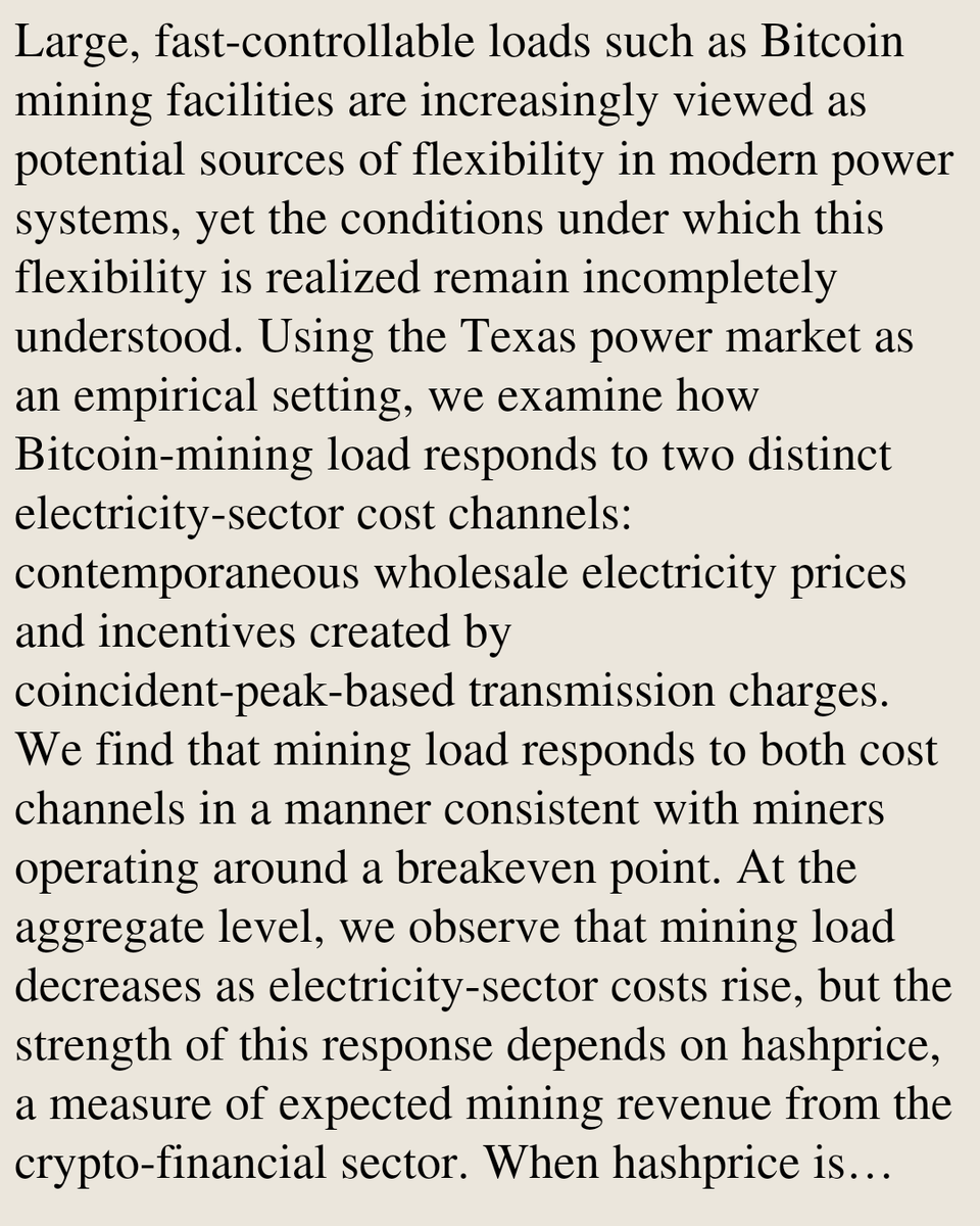eBlogs's tweet photo. Hashprice modulates the electricity demand response of Bitcoin miners

Subir Majumder
https://t.co/z6nZMKnskQ [𝚎𝚌𝚘𝚗.𝙴𝙼 𝚌𝚜.𝙴𝚃 𝚎𝚎𝚜𝚜.𝚂𝚈] https://t.co/1I0c7Oj8Ba