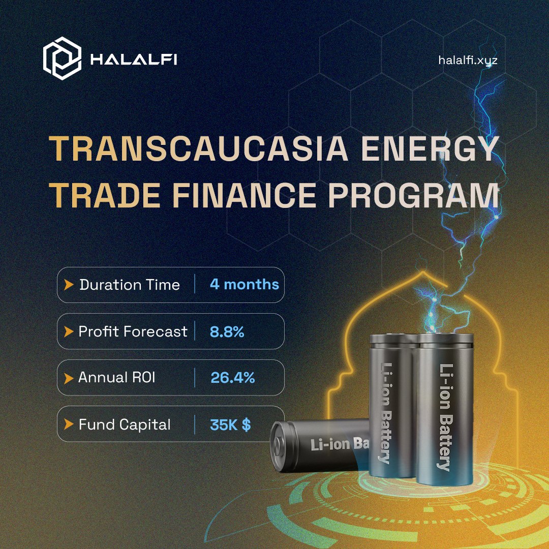halalfi_xyz's tweet photo. New project just accepted on HalalFi🔋

 🇨🇳China → 🌏Transcaucasia
💸 Profit forecast: 8.8%
📈 Up to 26.4% annual ROI
🗓 4 months
✅Shariah approved 
👤 Doxed team

Stay tuned!

https://t.co/m6nKEFQSyx https://t.co/M2a1vCx9Qt