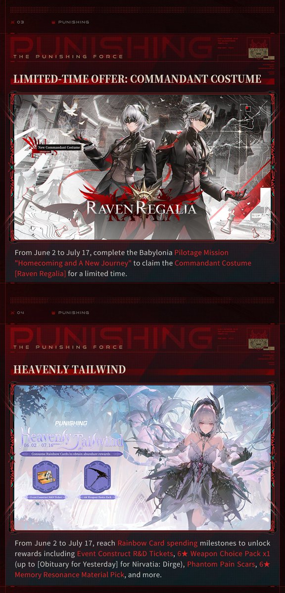 PGR_GLOBAL's tweet photo. ☆Homecoming Voyage | Version Highlights☆

We have also compiled all the key highlights from this update for you, Commandant! Log in and participate in the sign-in event to claim rewards including Coating Choice Supply Pack x1, S-Rank Omniframe Choice Pack x1, Event Construct R&D Tickets and so much more!

Don't forget to collect your rewards, Commandant! ヽ(*´∀`)ﾉﾟ