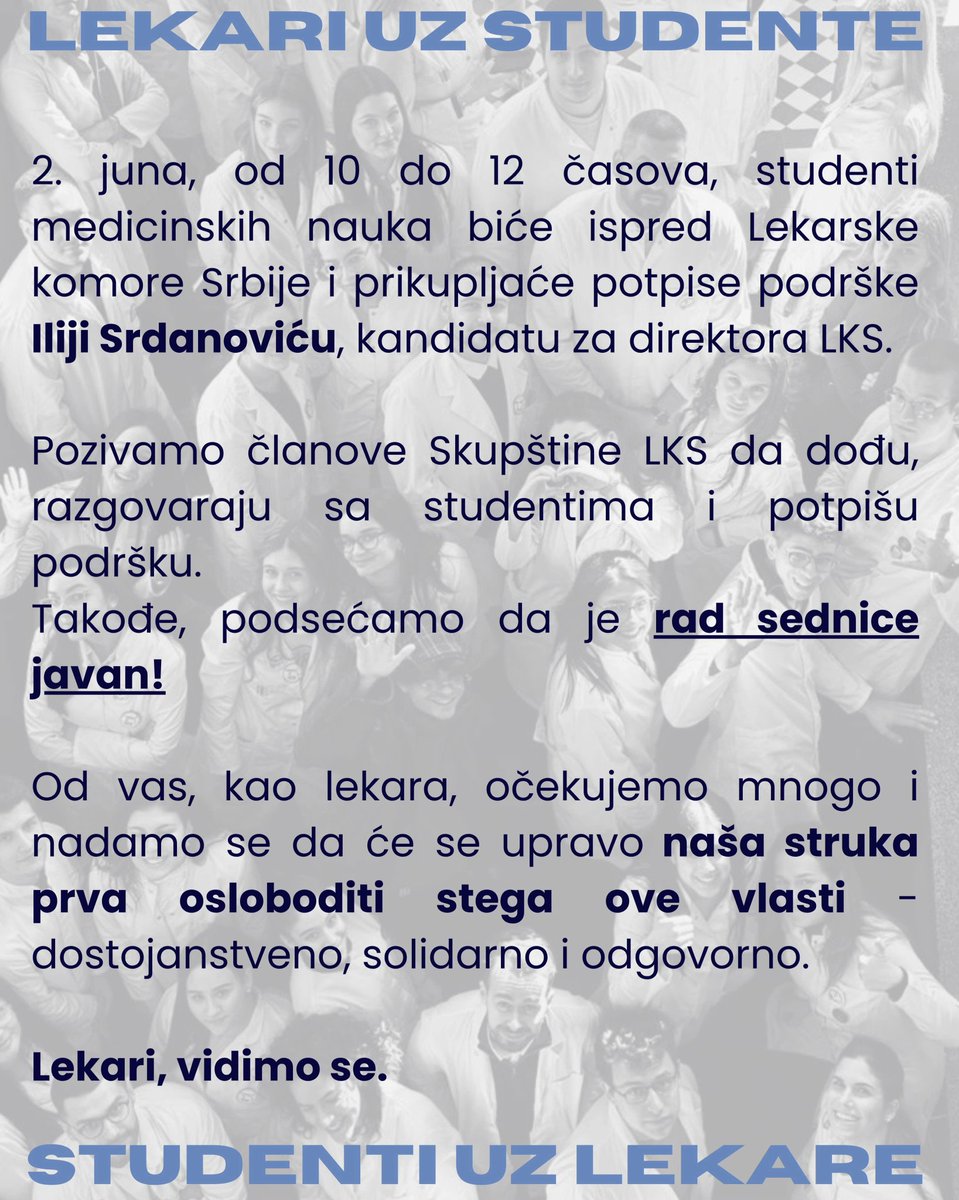 neprepricljivo's tweet photo. Danas u 12h smo u Beogradu, na konstitutivnoj sednici Skupštine LKS. Sa nama će biti i naši studenti (❤️), kao podrška. Poželite nam sreću. https://t.co/xuUdkAYJUt