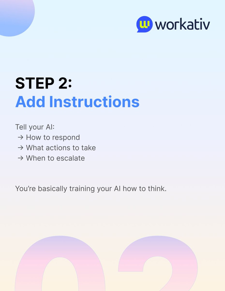 workativ's tweet photo. No coding.
No tech team.
Just a simple setup…
and an HR agent that now handles queries, leave requests &amp; more instantly.

This is what automation actually looks like.
→ Create
→ Train
→ Deploy

Want to build one?
Comment “HR AI” 👇
.
#HRTech #AIAgents #Automation #NoCode https://t.co/UbedRowftR