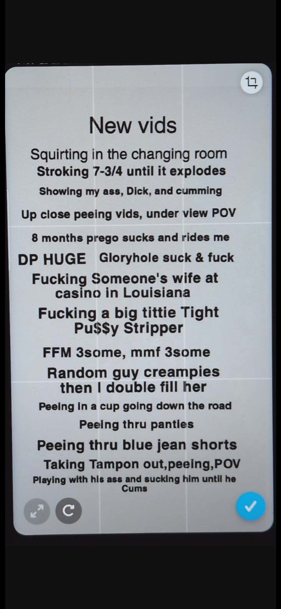 bamacouple247's tweet photo. Some of our vid lists.  
If your interested in them text me 205-239-4656 
Snapchat/tuscaloosadaddy https://t.co/aH0CMxgZqq