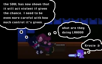 HuneeBruh's tweet photo. my assumption of their thoughts during this scene https://t.co/GQE1wZplXT