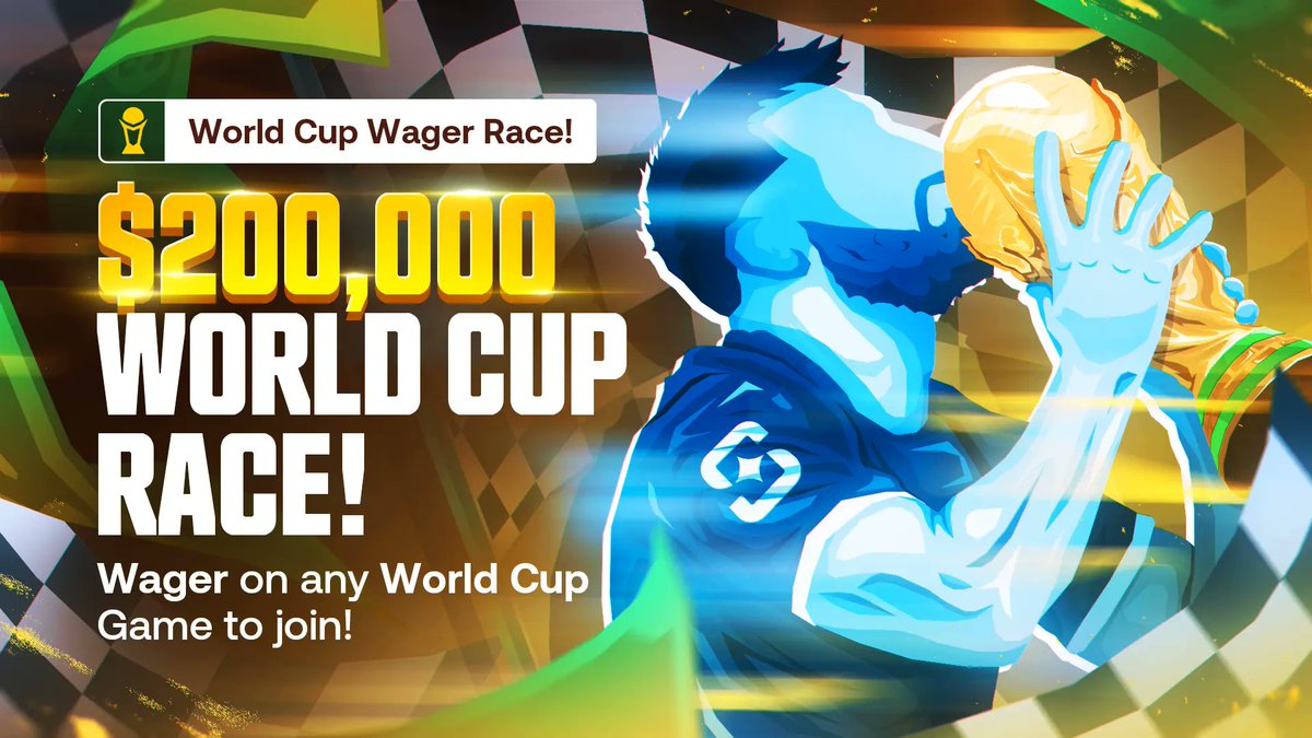 shufflecom's tweet photo. The ONLY race that matters right now 🌎

Wager across the FIFA World Cup, climb the leaderboard, and take your glory. The more you wager on World Cup markets, the higher you rank. 

The biggest tournament in football deserves the biggest prize pool.

⚽️ https://t.co/lplO2WrIb9 https://t.co/3XieMTmOYs