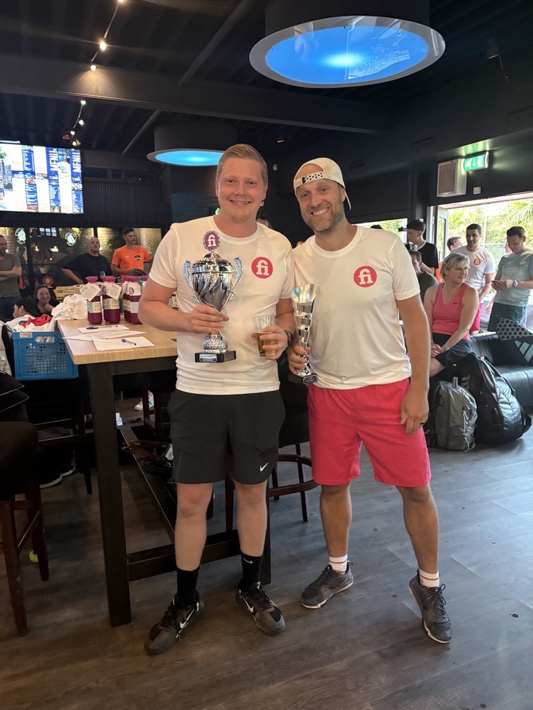 deFinanseurs's tweet photo. Het deFinanseurs Padeltoernooi zit er weer op! 🎾

Bedankt aan alle deelnemers voor de sportieve wedstrijden en gezelligheid.

🏆 Gefeliciteerd aan onze winnaars:
Kevin &amp; Jeffrey, Jeroen &amp; Daniël en Kyan &amp; Kay.

Tot volgend jaar!

#padel #deFinanseurs https://t.co/ZHUSTNa3YG