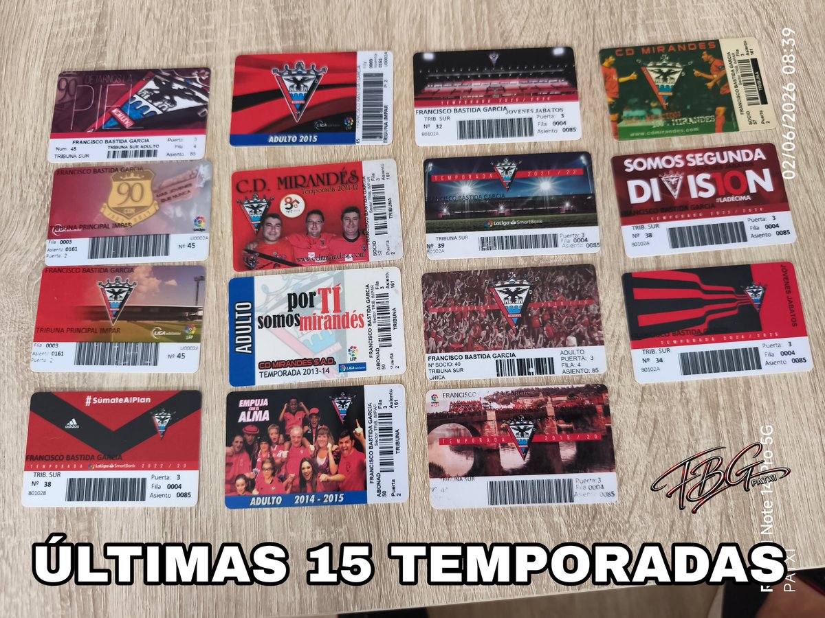 PATXIIIII57's tweet photo. Soy socio hace muchas temporadas y Aquí Están mis últimas quince temporadas, por un montón de temporadas más 💪🏻❤️🖤🐗 https://t.co/ObsKKPoqXJ